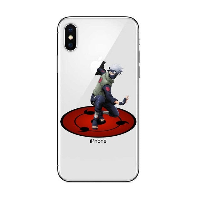 Cartoon Animated Naruto Soft Silicone transparent Phone Case Cover