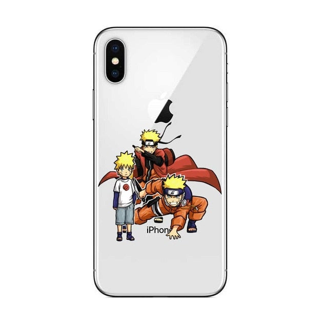 Cartoon Animated Naruto Soft Silicone transparent Phone Case Cover For –  Deal Mart