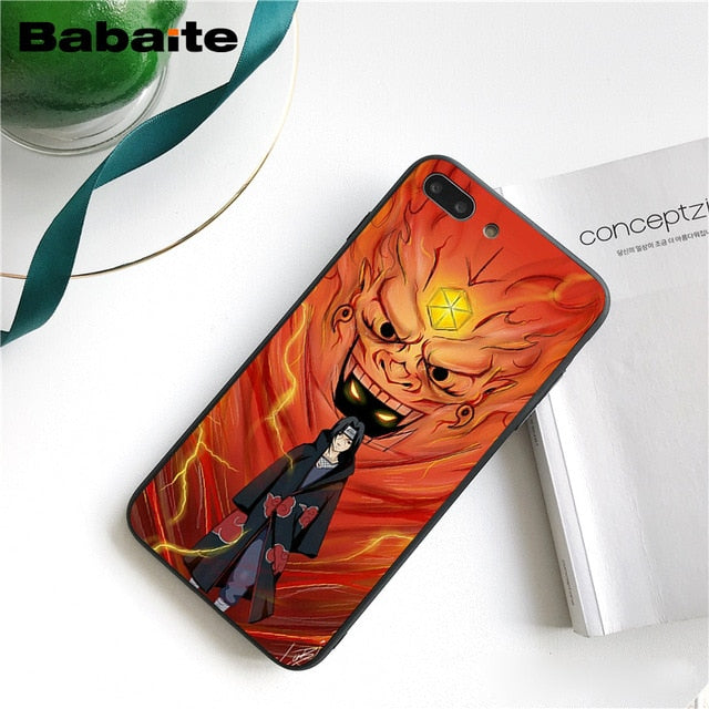 Babaite Naruto Itachi Uchiha Japanese Pattern TPU Soft Phone Case for iPhone 8 7 6 6S Plus 5 5S SE XR X XS MAX Coque Shell