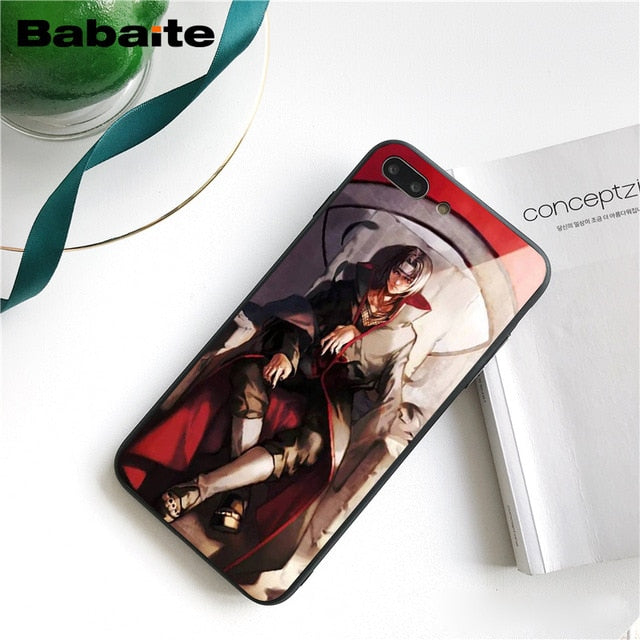 Babaite Naruto Itachi Uchiha Japanese Pattern TPU Soft Phone Case for iPhone 8 7 6 6S Plus 5 5S SE XR X XS MAX Coque Shell