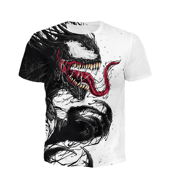 Men's Superhero Movie Venom 3D Printed T-Shirt Mens Short Sleeve T Shirt