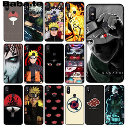 Babaite Hokage Naruto Kakashi TPU black Phone Case Cover Shell for Redmi 5 plus Note 5 Xuiaomi Mi 8 8SE 6 MIX 2 2S Mobile Cases