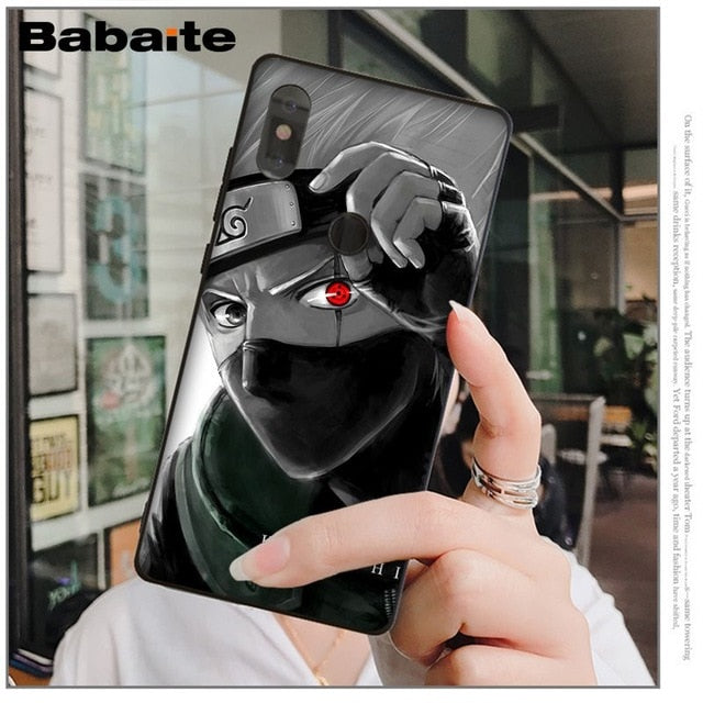 Babaite Hokage Naruto Kakashi TPU black Phone Case Cover Shell for Redmi 5 plus Note 5 Xuiaomi Mi 8 8SE 6 MIX 2 2S Mobile Cases